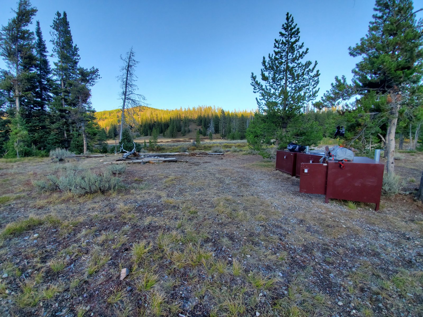We were really impressed by the bear boxes at site 8C2. There were large
 straps/chains nearby that - along w/ the fairly pristine condition of 
the boxes - seemed to indicate that maybe these were a recent addition.