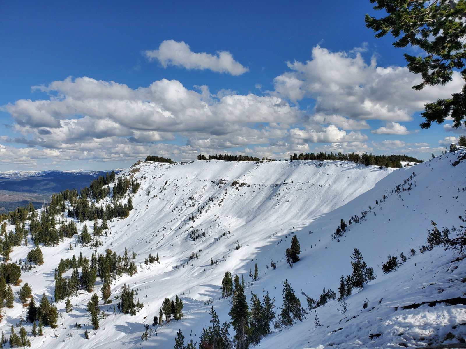 We crossed the boundary back-and-forth a few times along the trail.