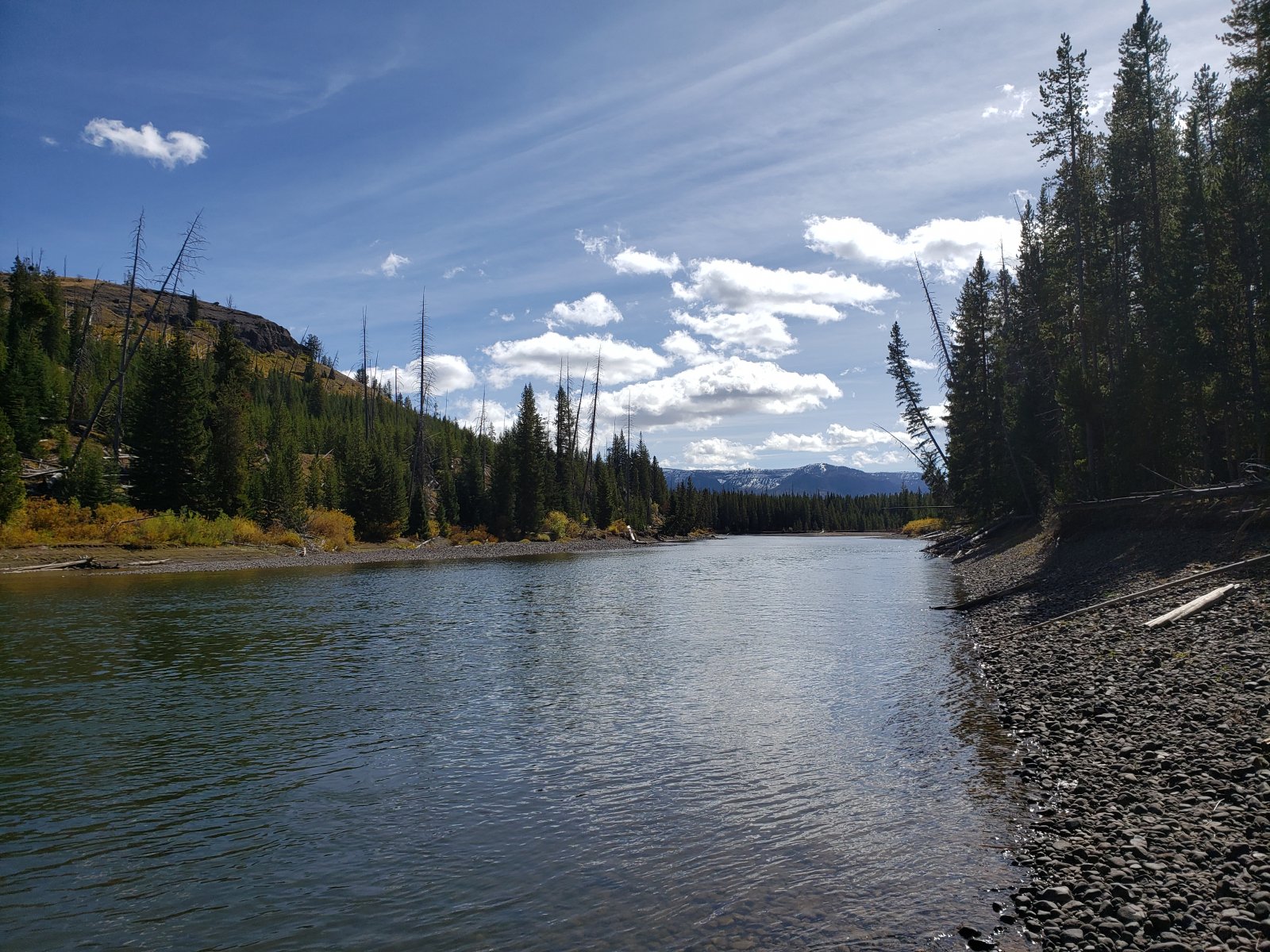 On the other side we found some bear prints running along the shore.