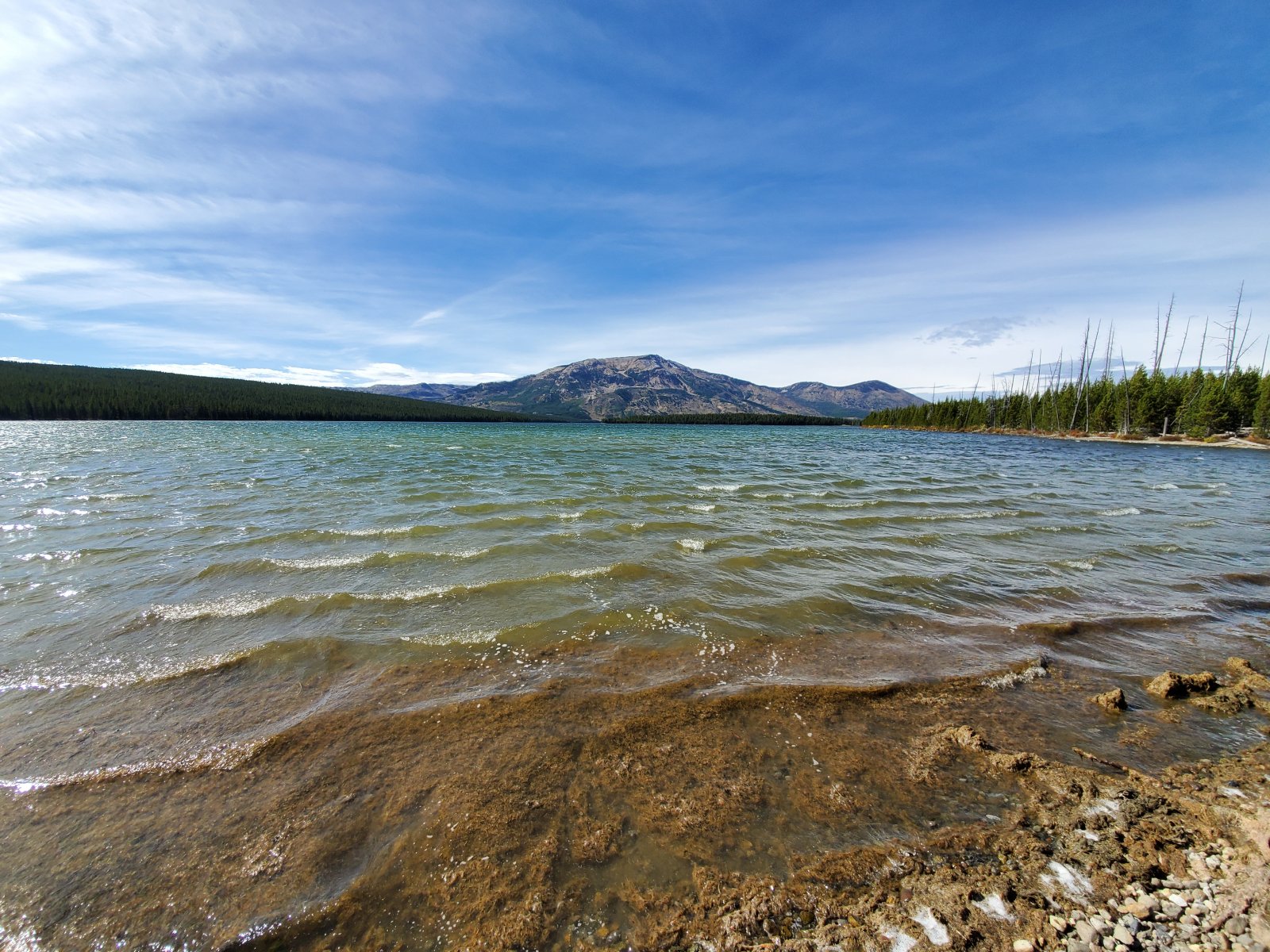 Mt. Sheridan from the far side of Heart Lake - very close to our campsite for the evening.