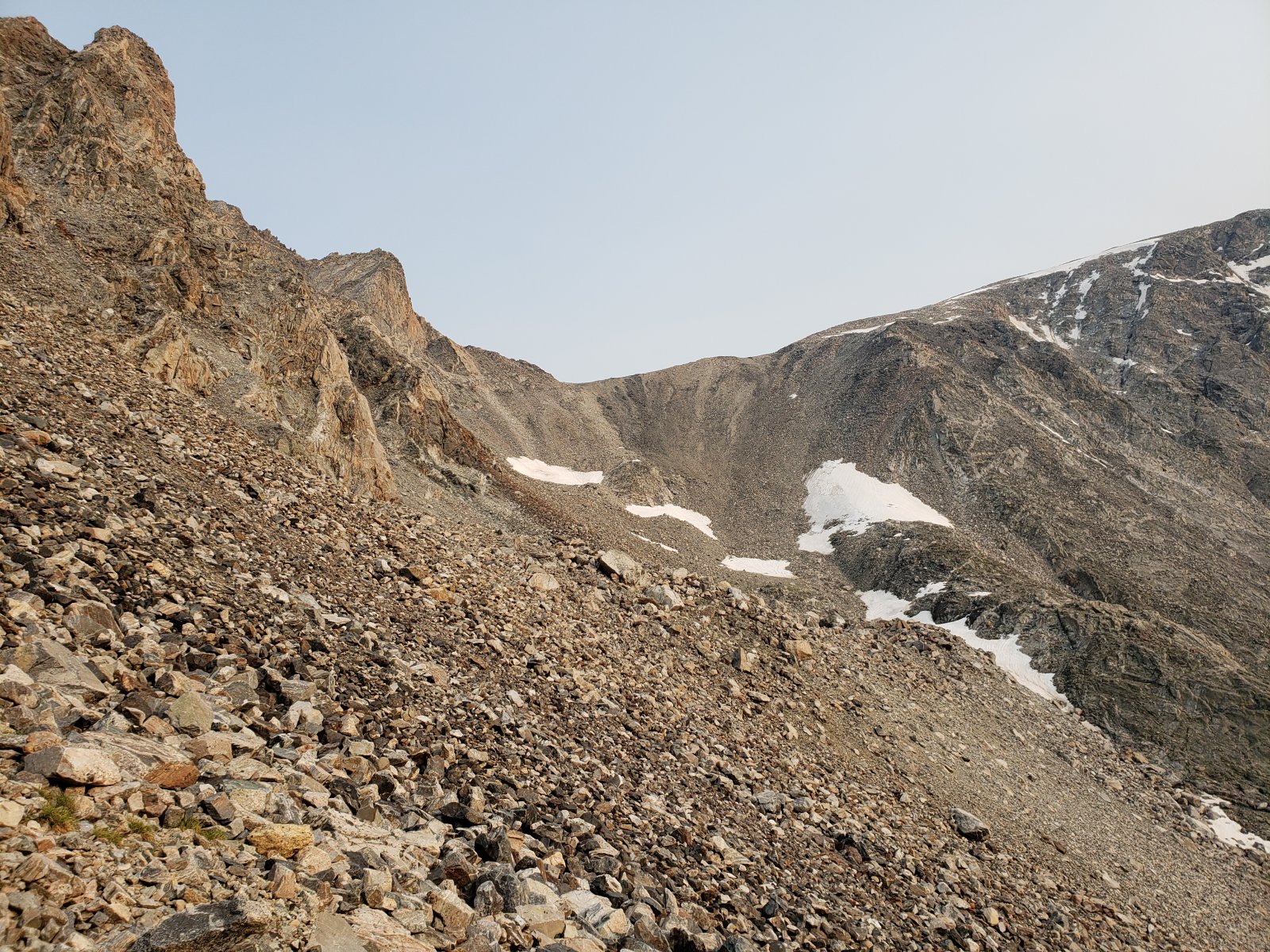 A quick shot of the northwest side of Blaurock Pass which I should (hopefully) be tackling on my route later this year.