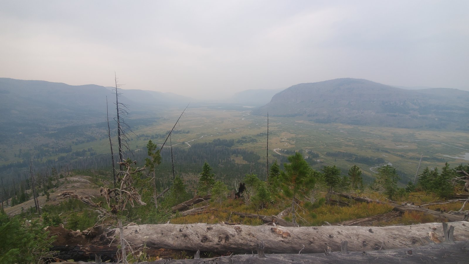 Looking back at Yellowstone Point from near our camp for the evening.