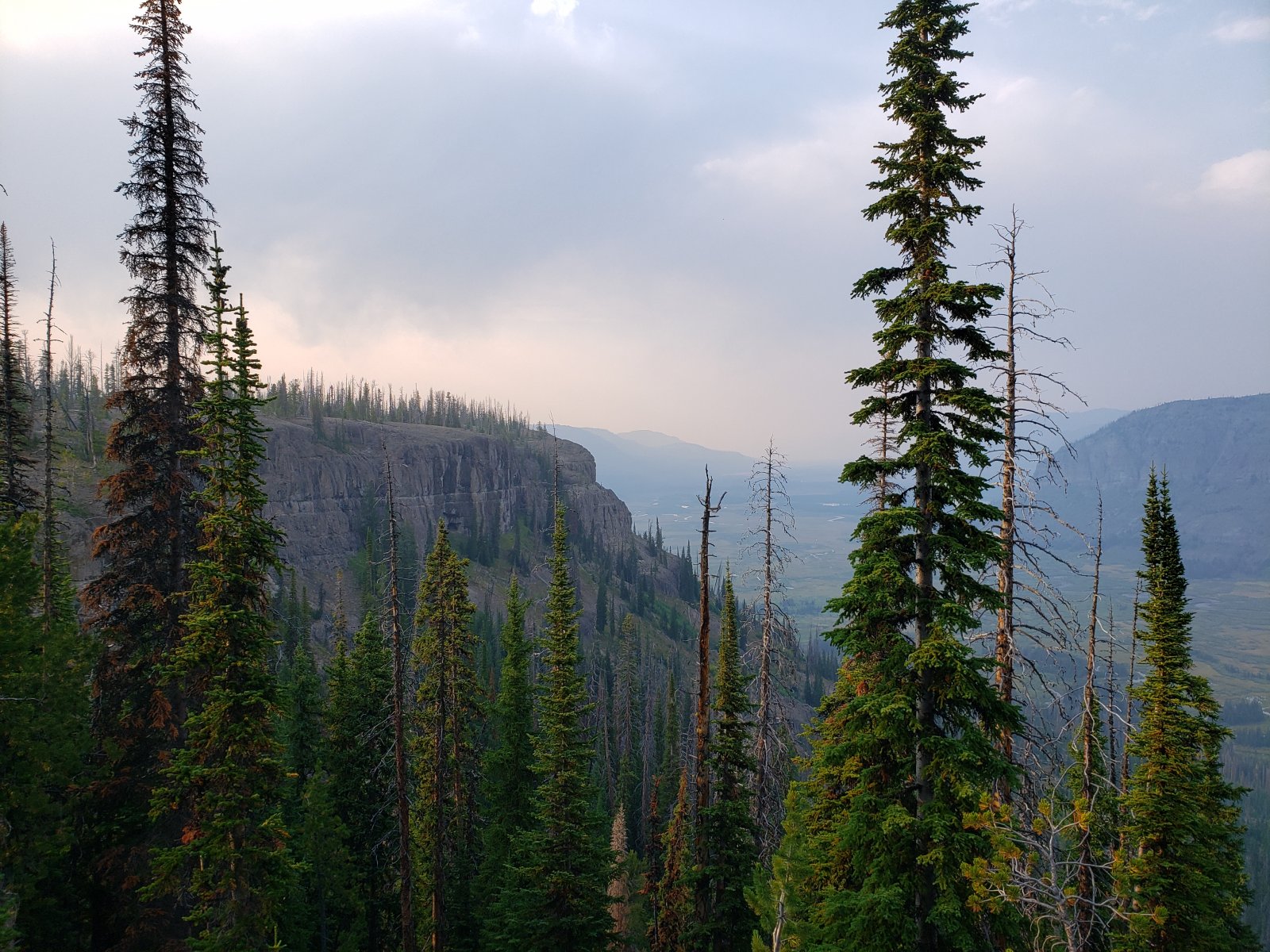 Looking back at Yellowstone Point from near our camp for the evening.