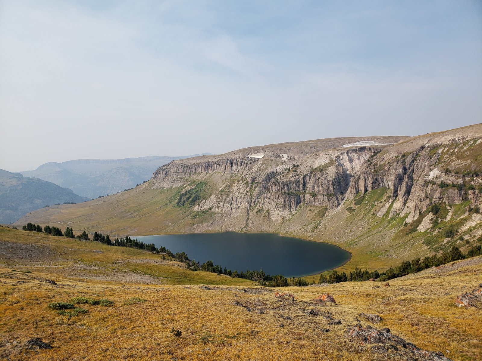 View of Tri-County Lake - Park, Fremont, and Teton being the namesake three counties.