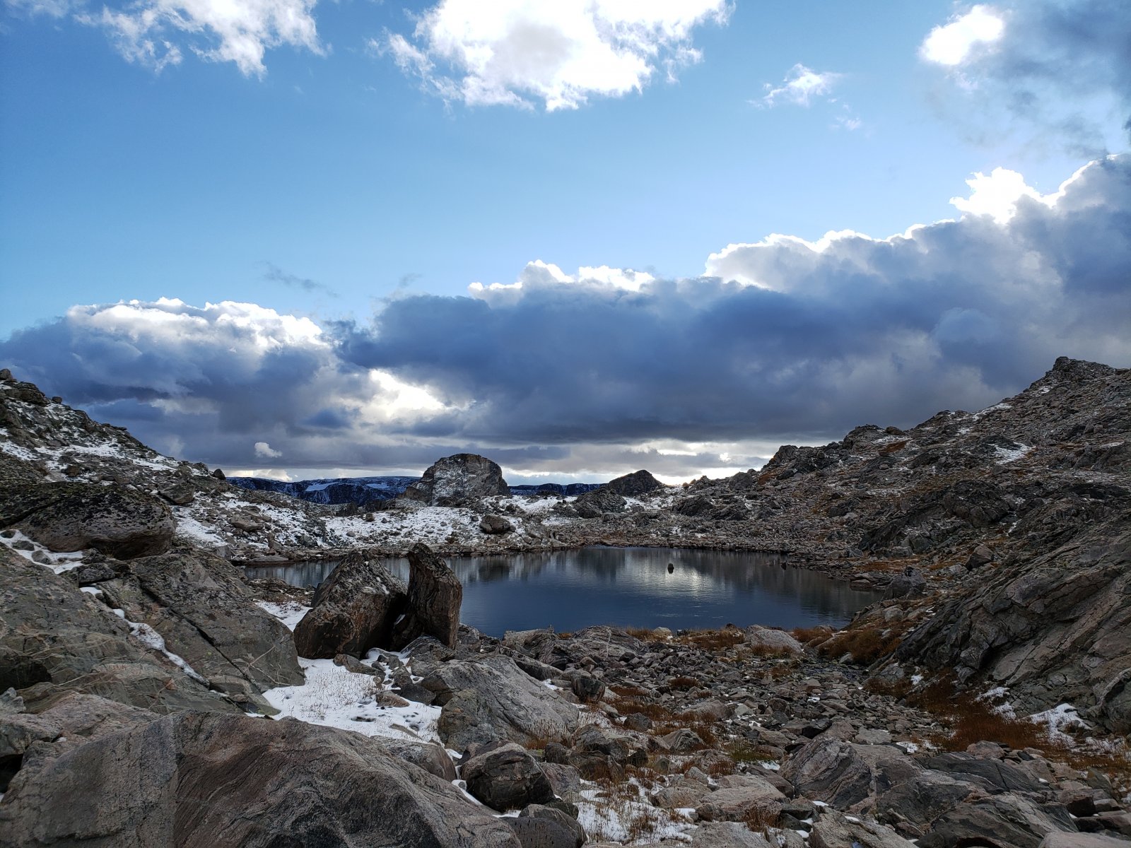 Starting to see snow and ice as we got higher.