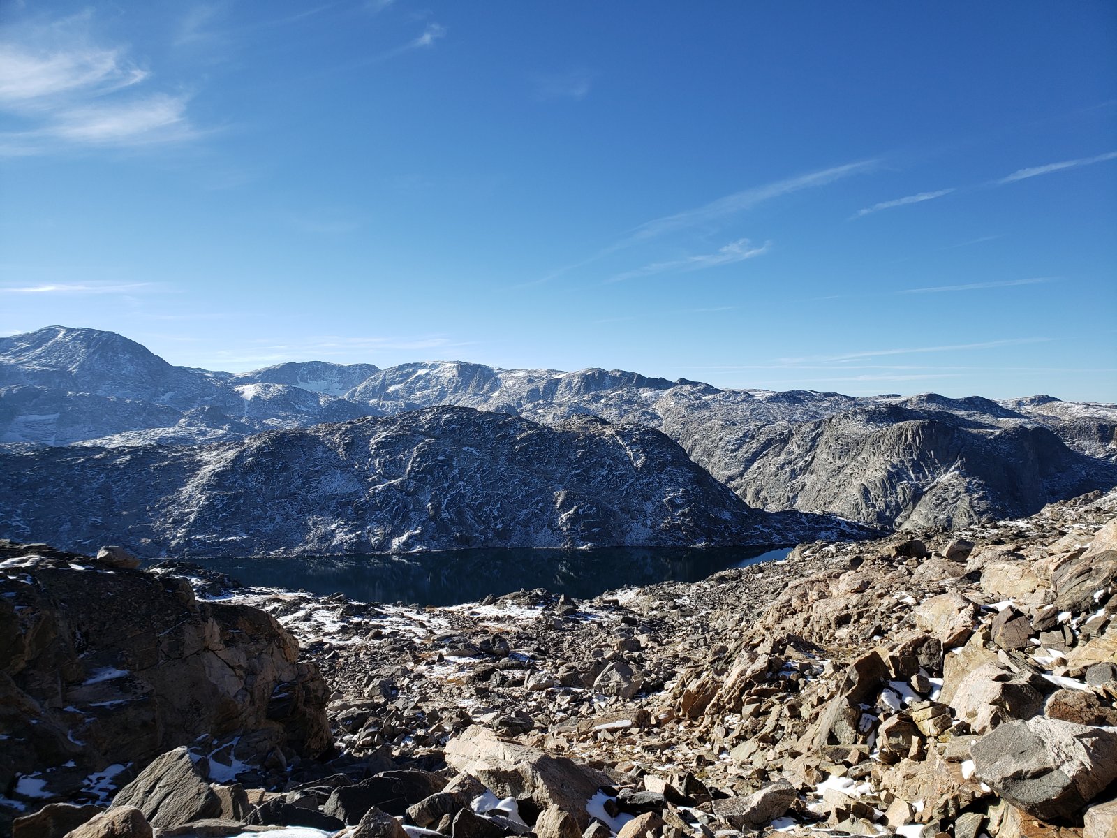 By far the best smoke conditions since my Gros Ventre trip in June (link) - we were able to see the Tetons easily from our route most of the day.