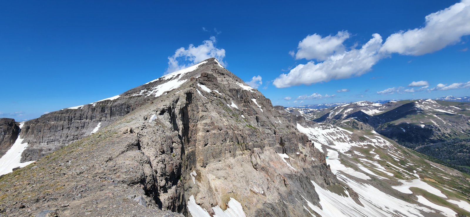 Looking back up the southeast ridge of Younts.