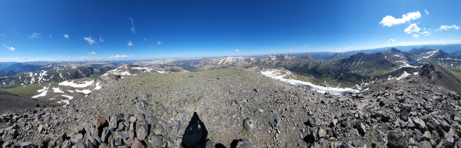 Panorama including the north (right) and south (left/center) headwaters of the Yellowstone River.