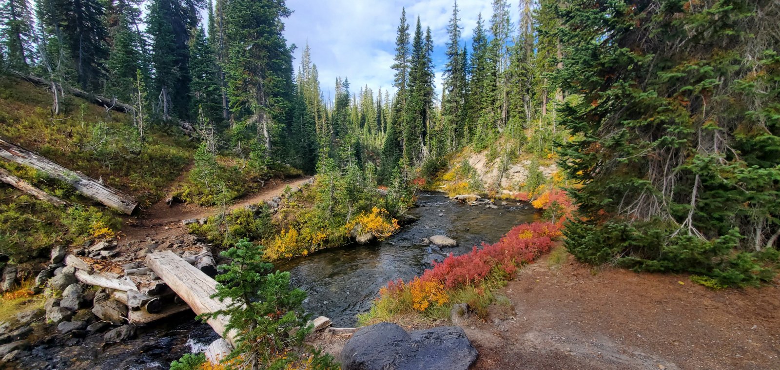 Start of Day 3 down Bechler Canyon.