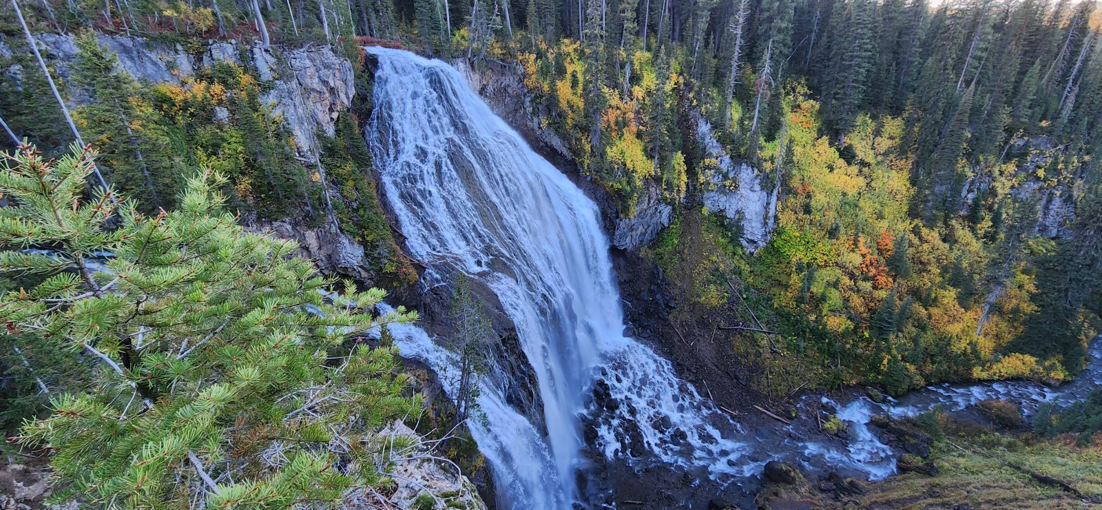 At the top of Union Falls.