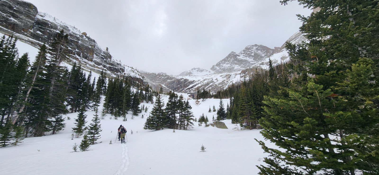 The crew pushing forward towards Black Lake.