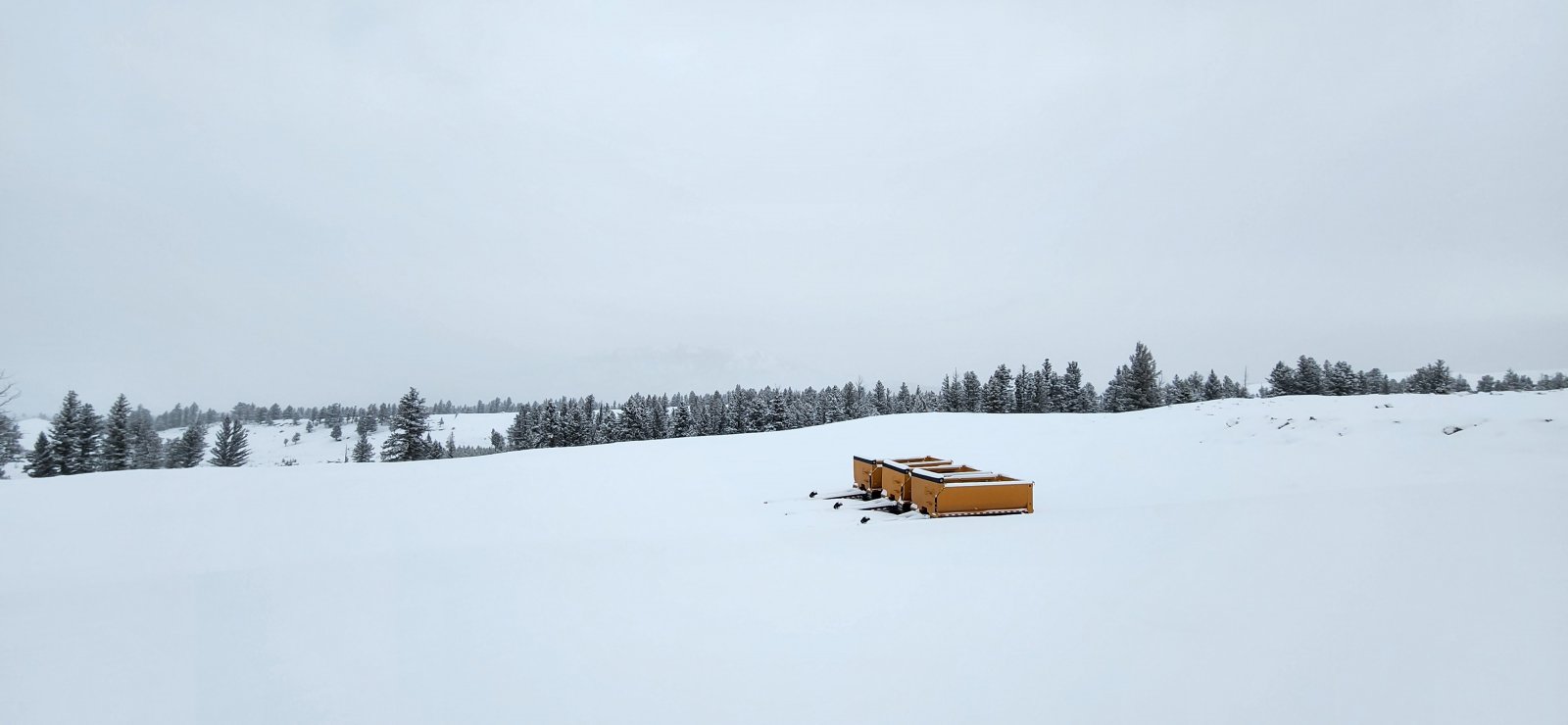 I guess heavy equipment needs a winter break, too.