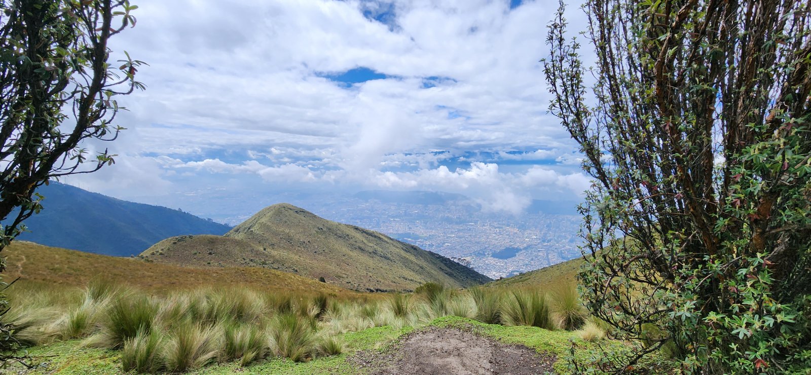 Our first look at Cotopaxi - we would thankfully only get better views from here.