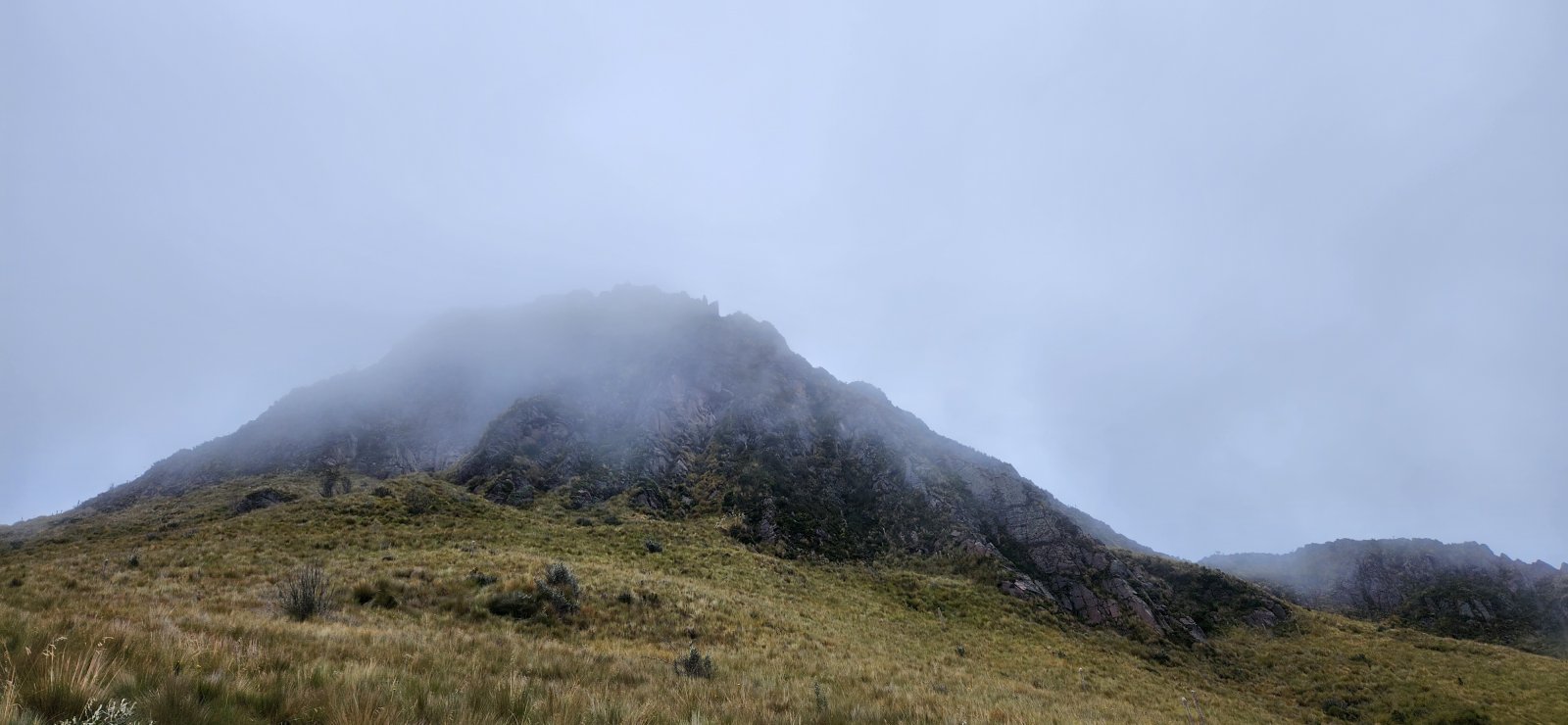I was learning quickly that summits in Ecuador like to hide.