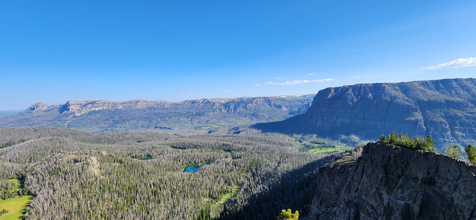 Looking at much of our route for the day.