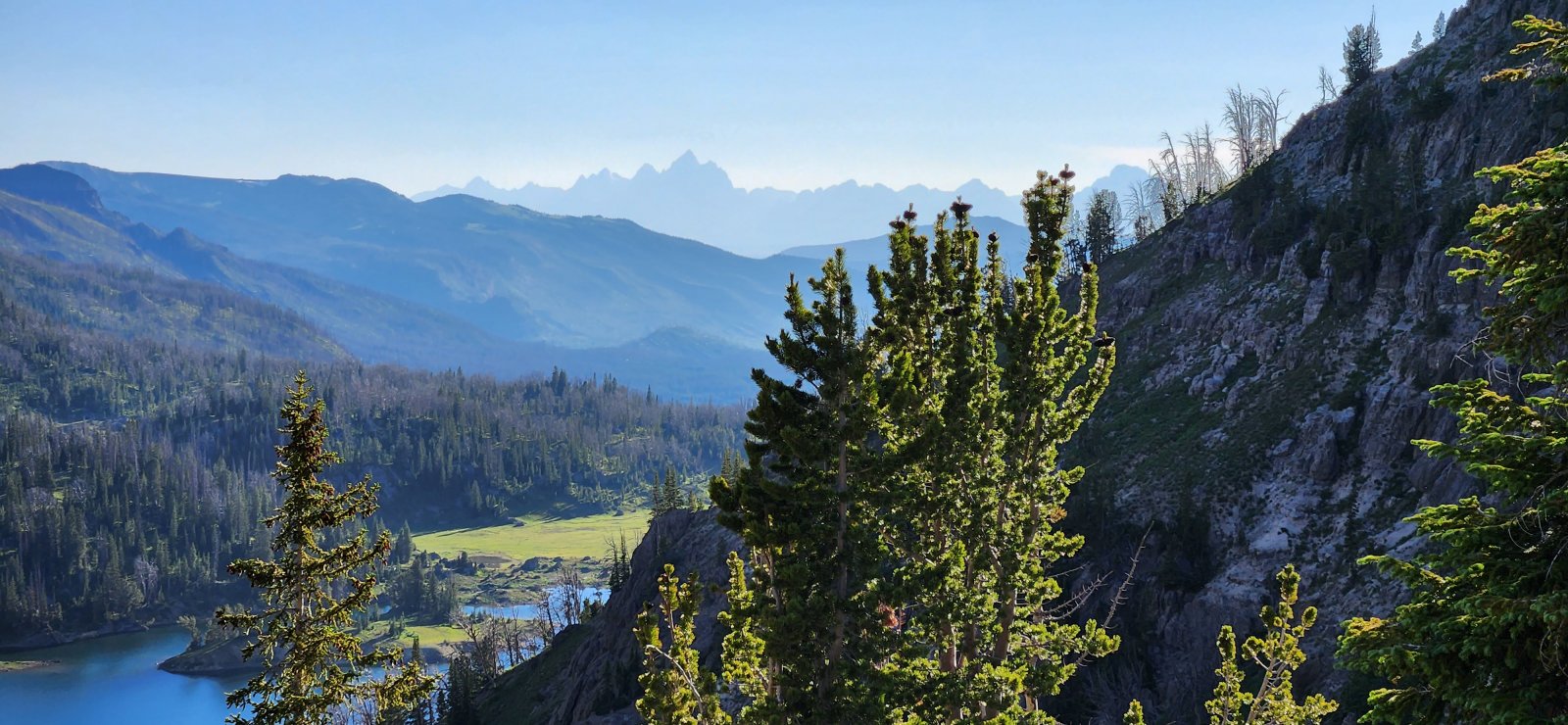 Closer view of the Tetons.
