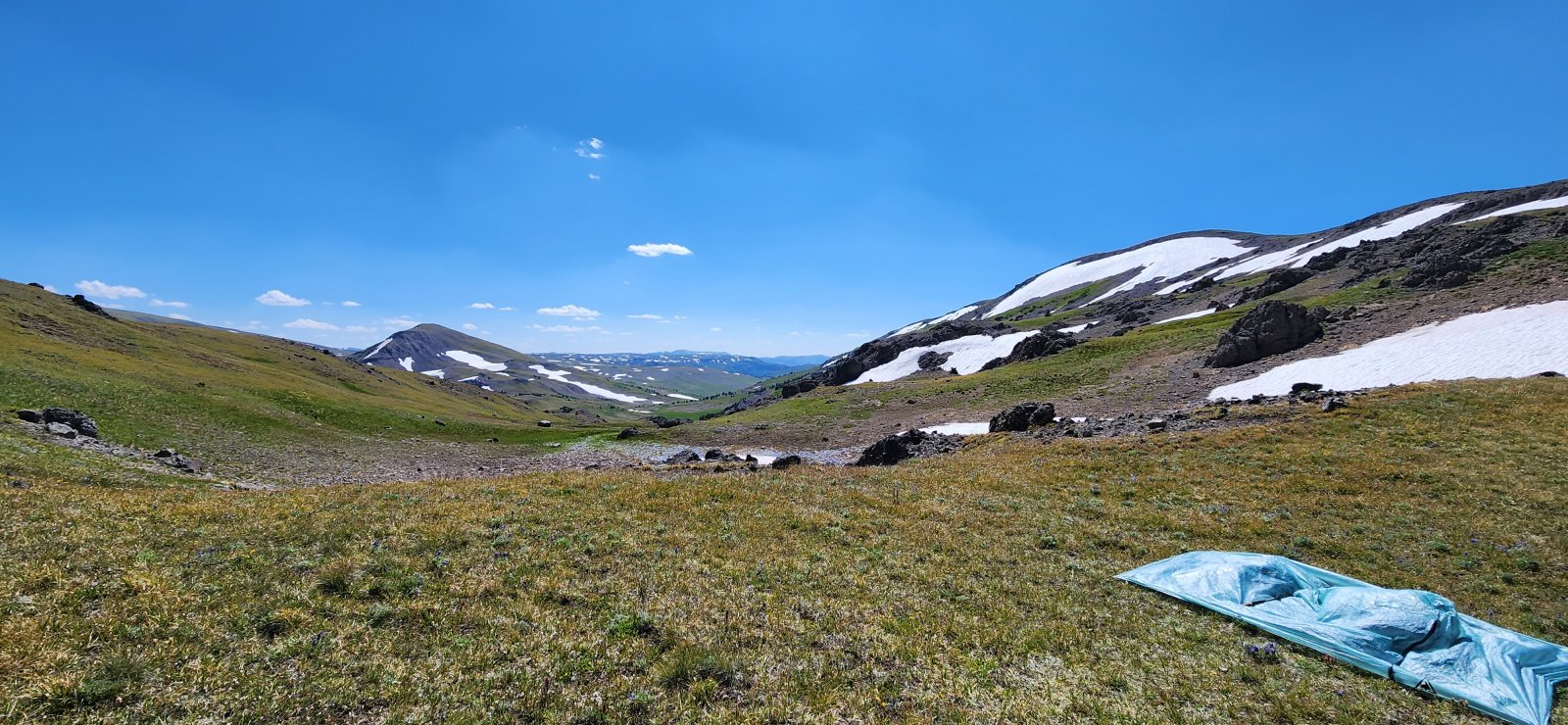 We setup camp at about the same place I did last year before climbing Younts Peak. Beautiful spot, if a little windy.
