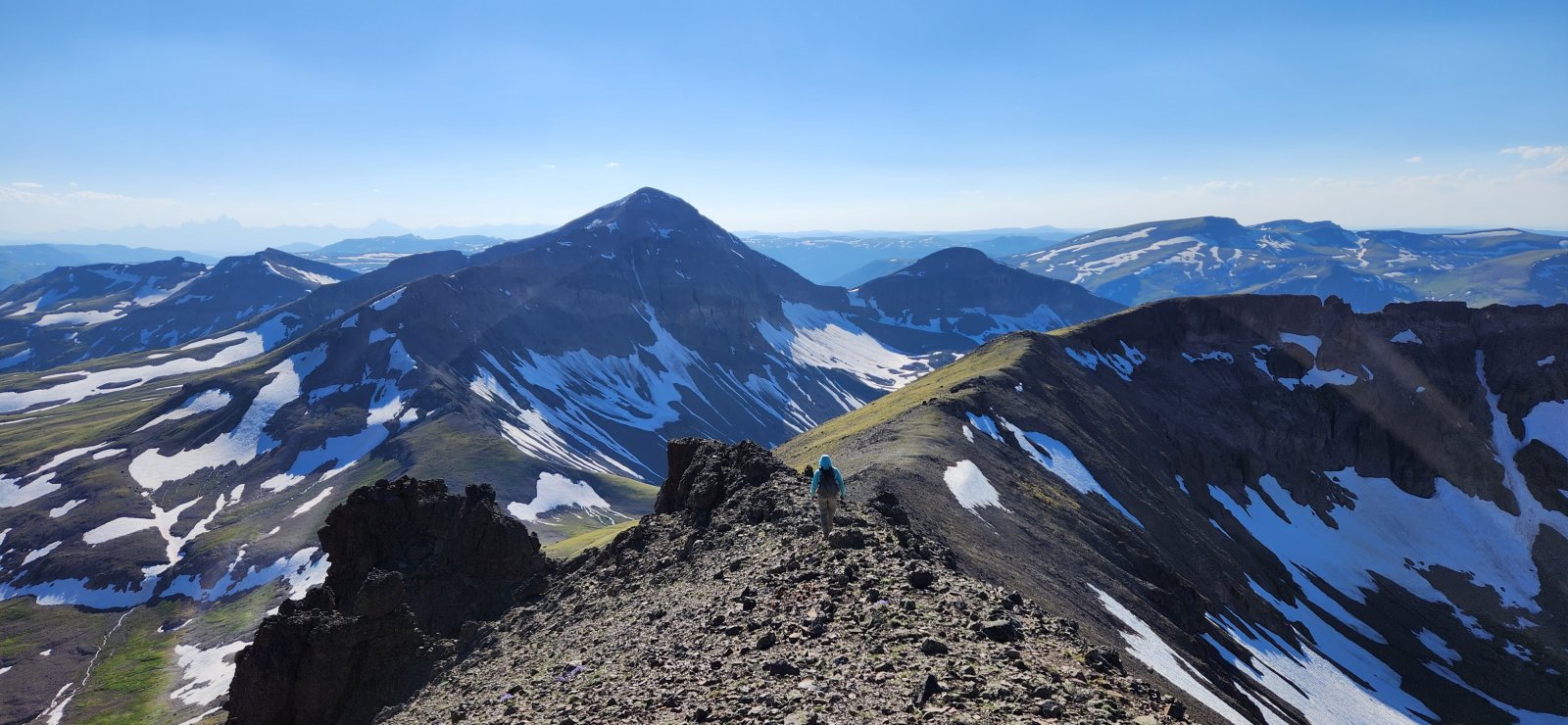 The upper ridge was definitely the easiest part.