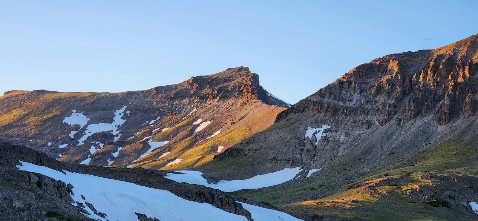 Thorofare Mountain from camp.