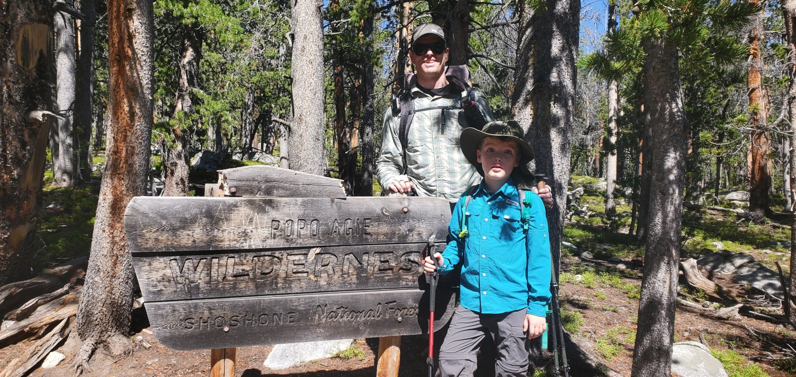 Entering the wilderness.