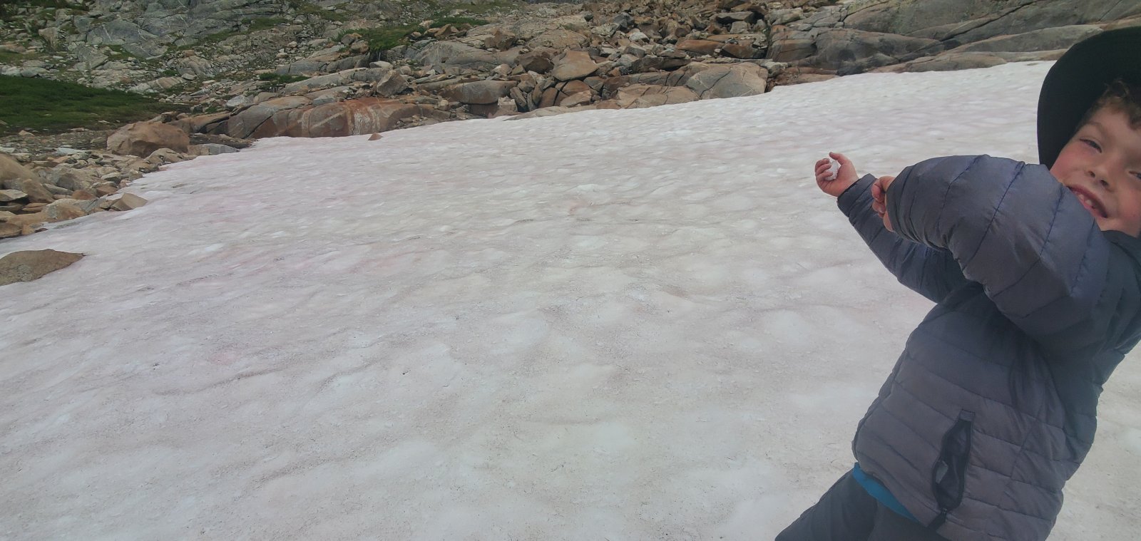 Seconds before I am hit w/ a (pretty icy) snowball.