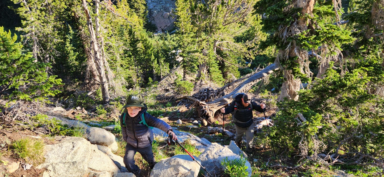 Good spirits on our way out.