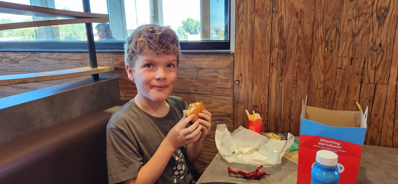 Had to get an extra cheeseburger w/ our post-hike McDonald's.