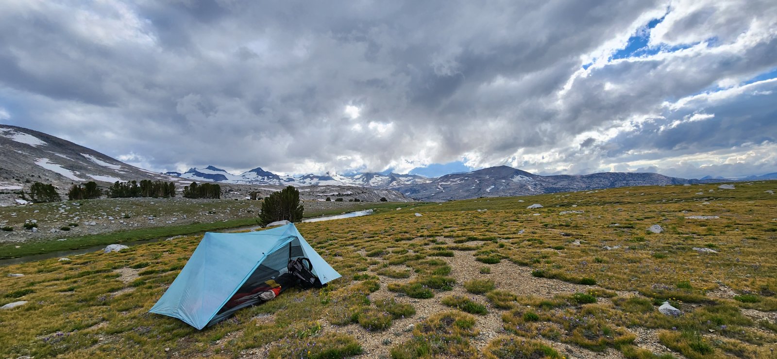 Camp for the evening.