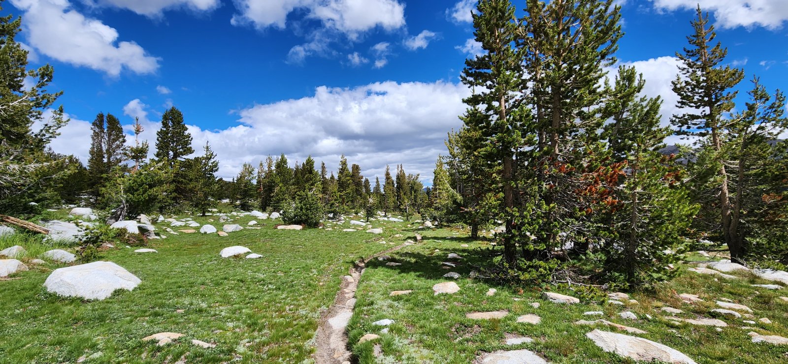 Much of today's route would be on trail - only ended up hiking for a few hours.