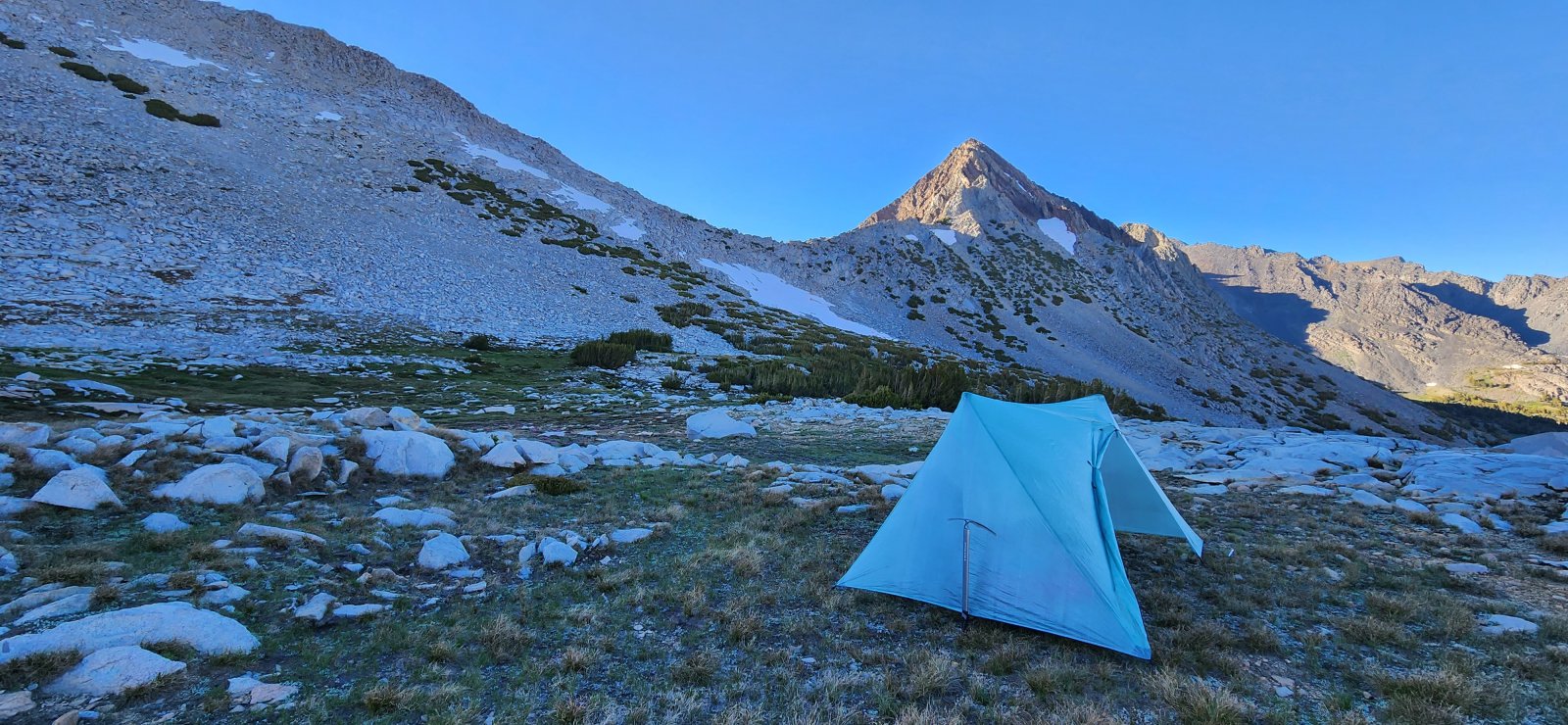 Camp for the night and a look at Stanton Pass.
