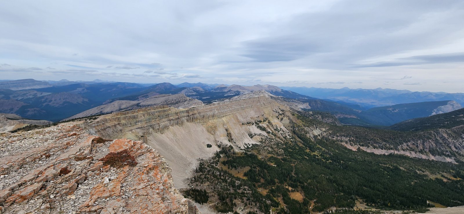 View north from the fire lookout.