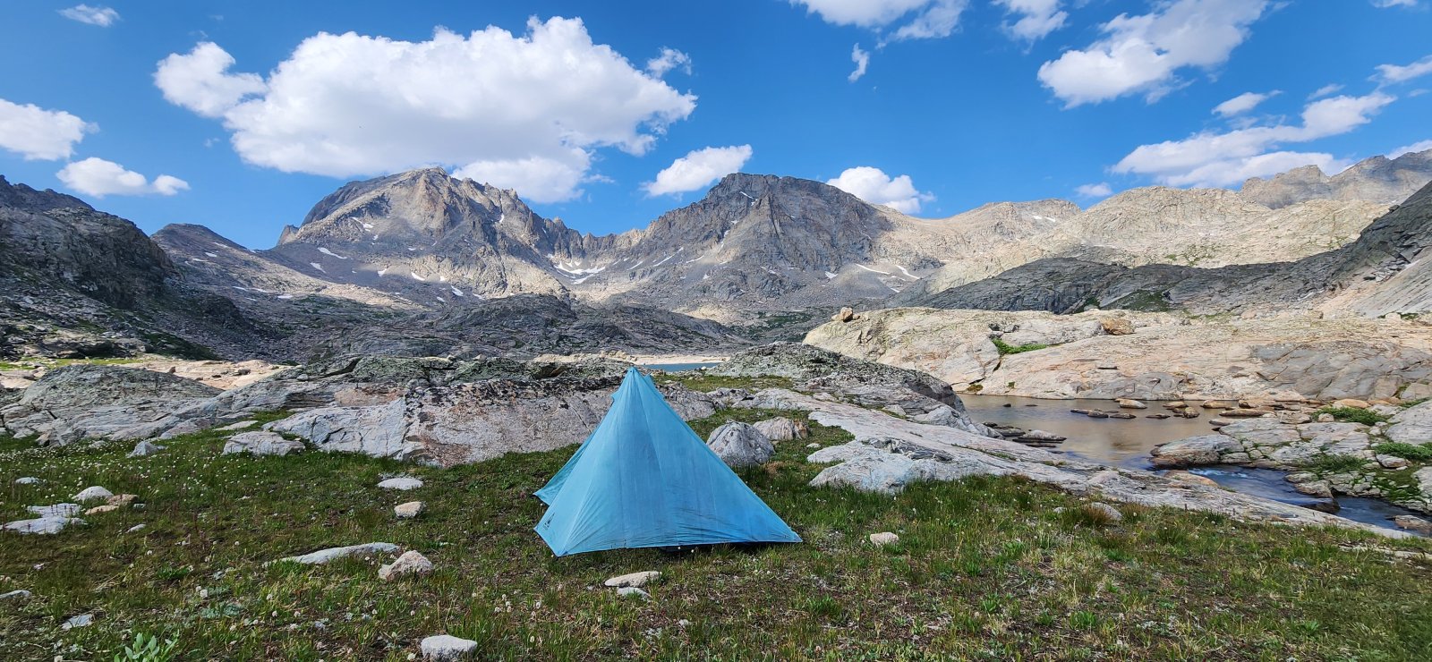 Home for the evening. Talked with a couple folks on their way down from summiting Fremont Peak.