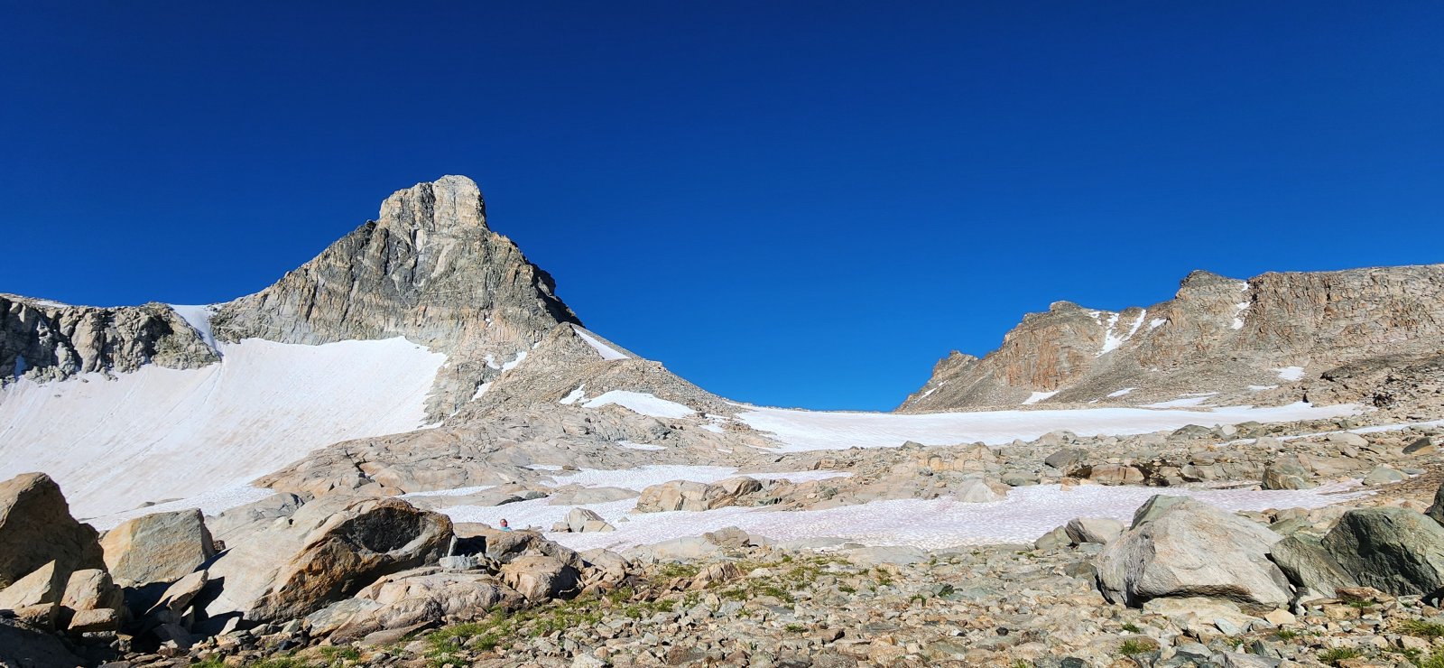 This is actually a sub-peak of Bastion, but arguably the more spectacular for the way it dominates the skyline.