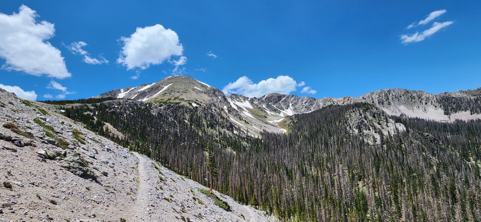 Looking towards North Truchas Peak - which would mark the end of our 'Truchas Traverse' on Day 2.