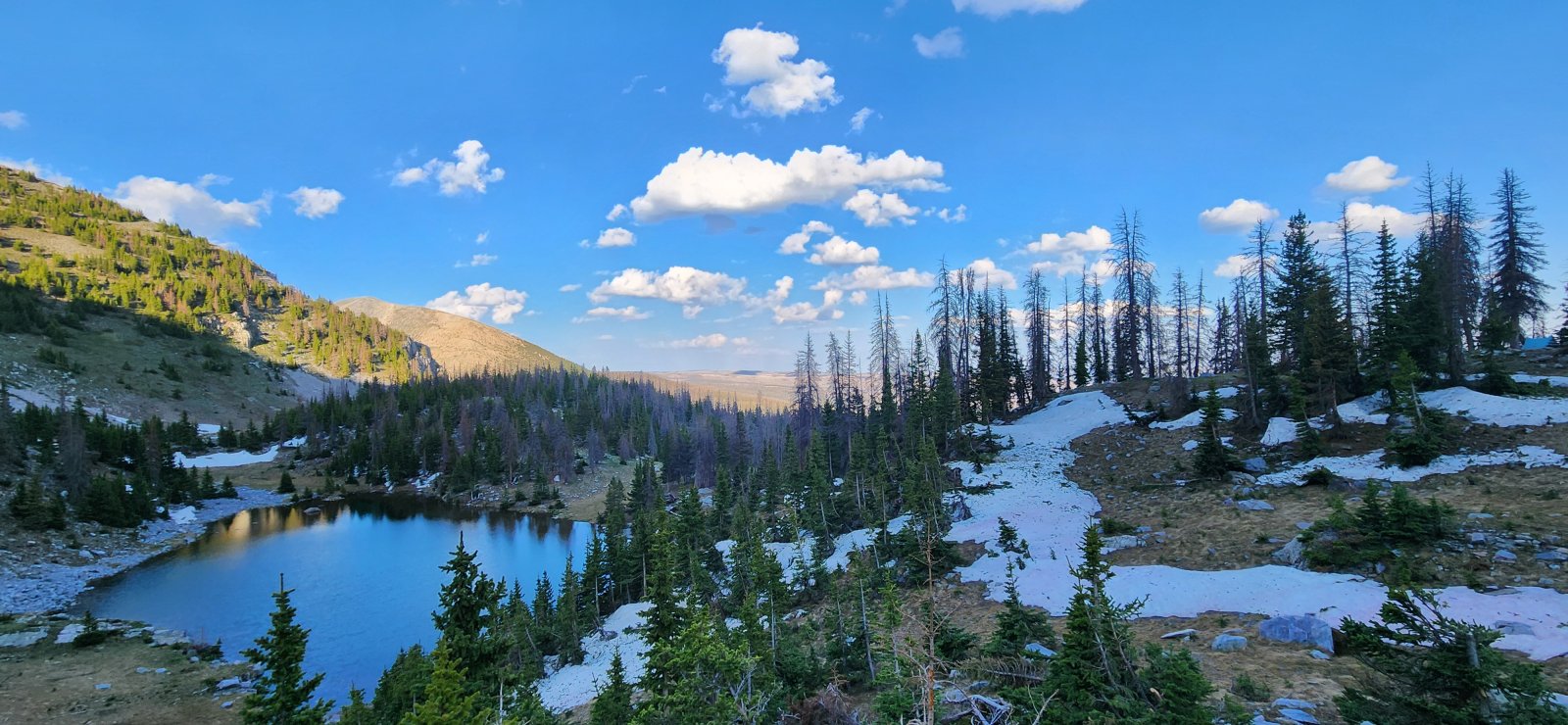 Truchas Lakes was a really nice spot, but it took a bit of time to find a good campsite that was "in spec".