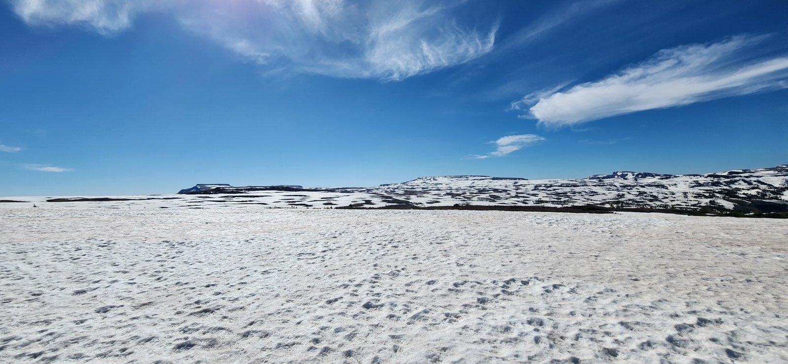 After moving down the 'Wall' a bit, it was clear winter wasn't quite ready to let go yet.
