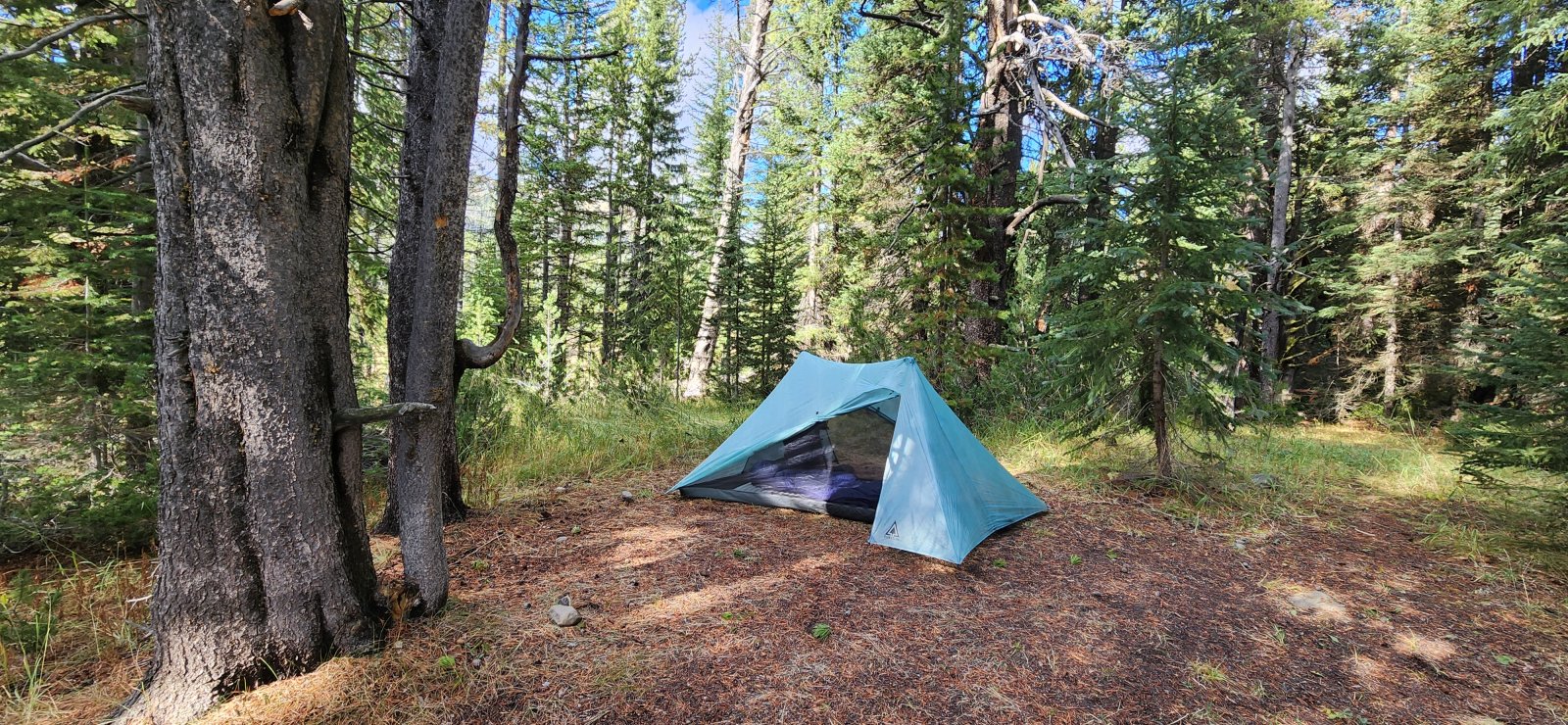 Nice and (mostly) dry spot for the night. Our first and only night w/o rain.