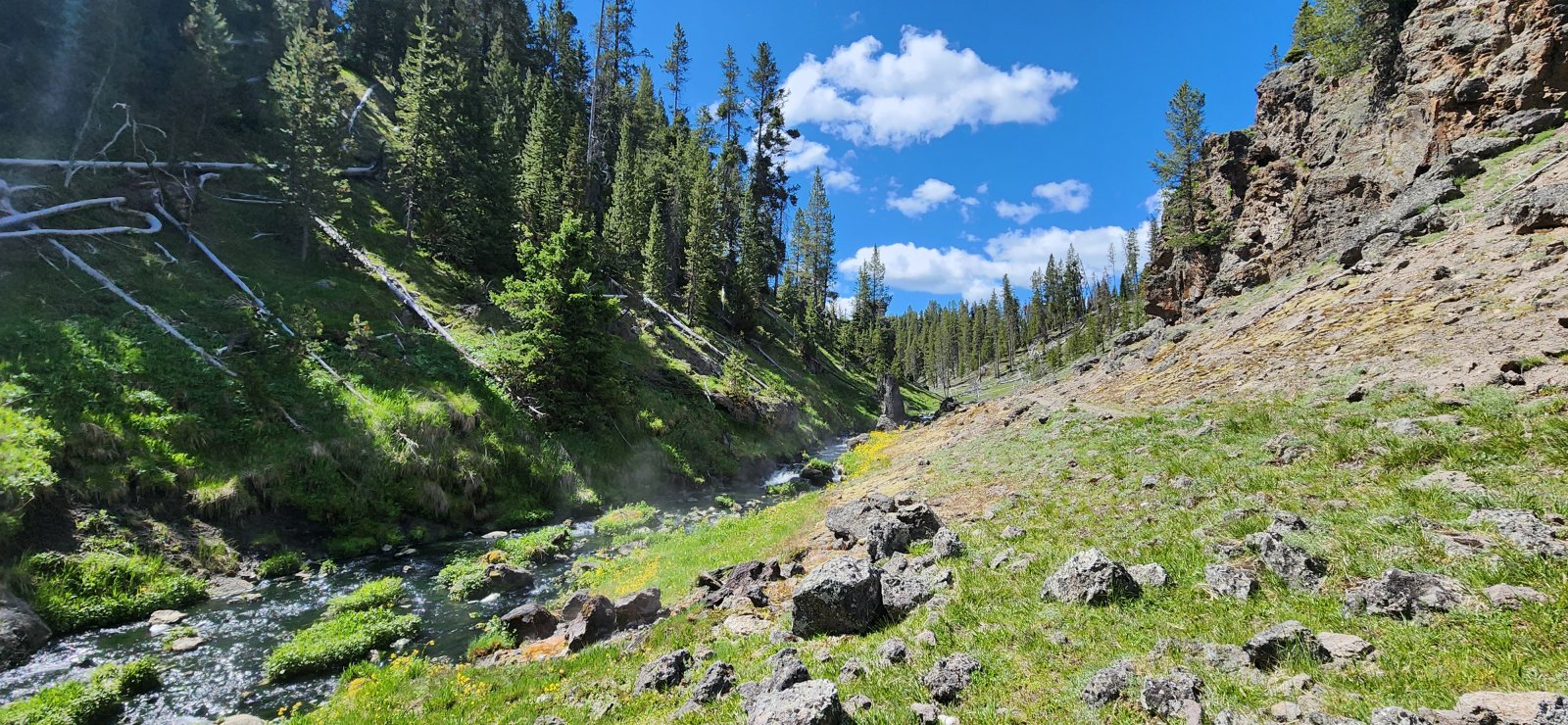 I really enjoy this spot in the valley - and the heat of Alum Creek through this section never ceases to amaze me.