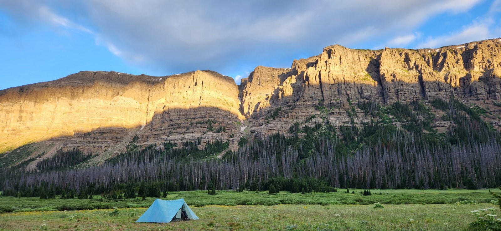 Morning brought a beautiful sunrise and high spirits.