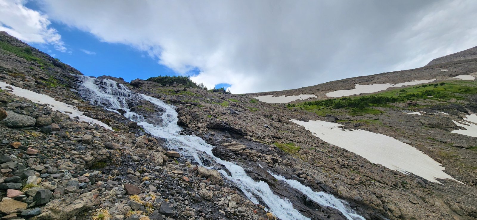 The falls here were more of a cascade than the sheer drop below, but beautiful nonetheless.