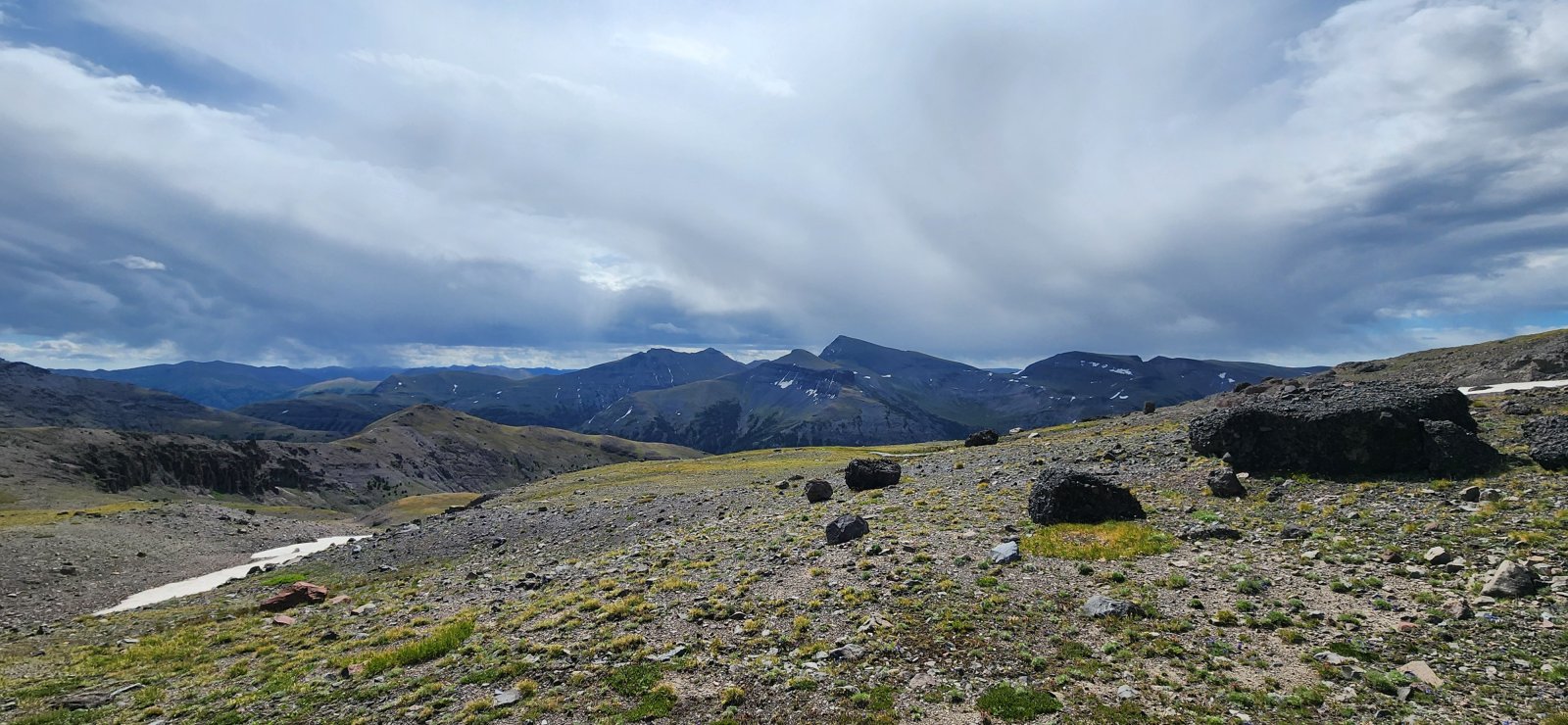 Thorofare Mountain and Younts Peak in the distance. I*think*Younts is the parent peak to this one.