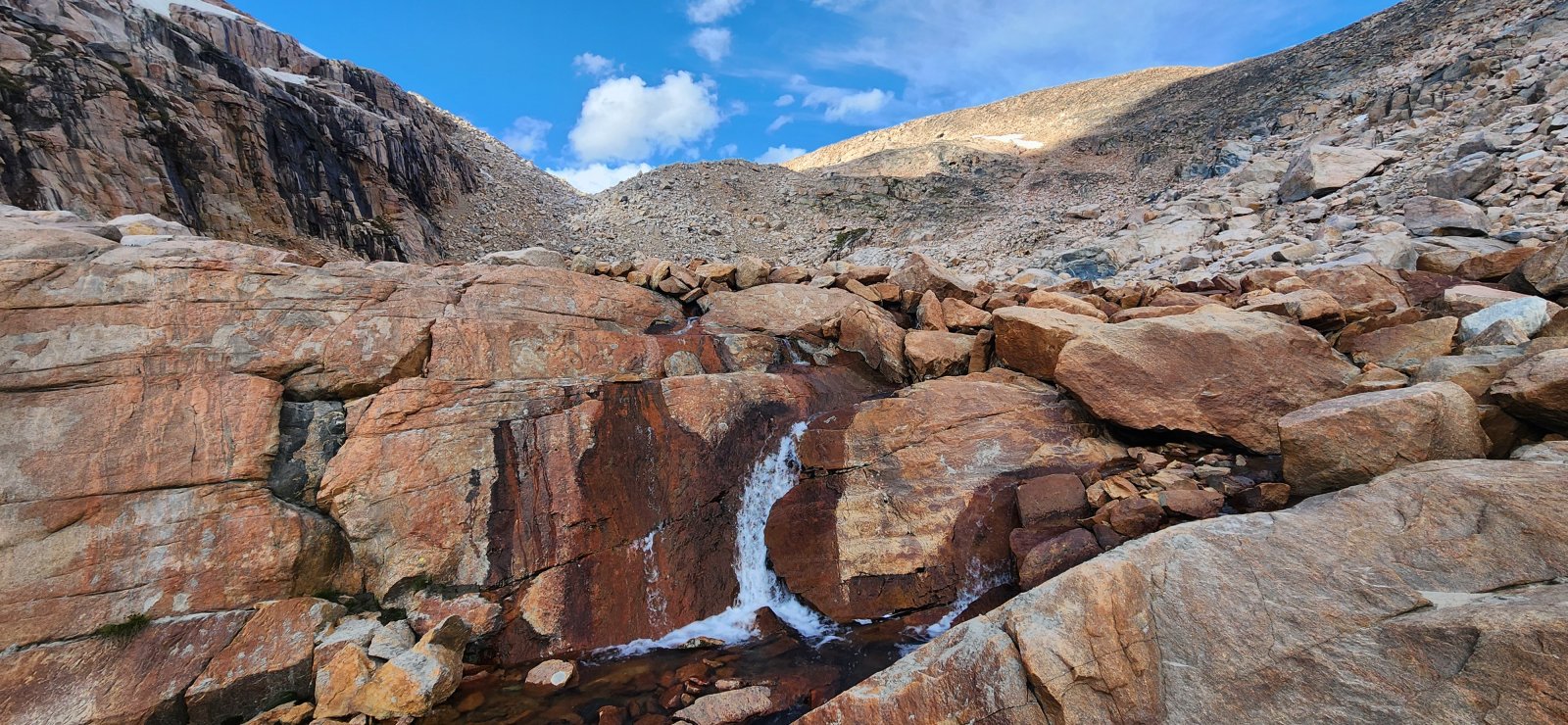 A few small waterfalls followed us down.