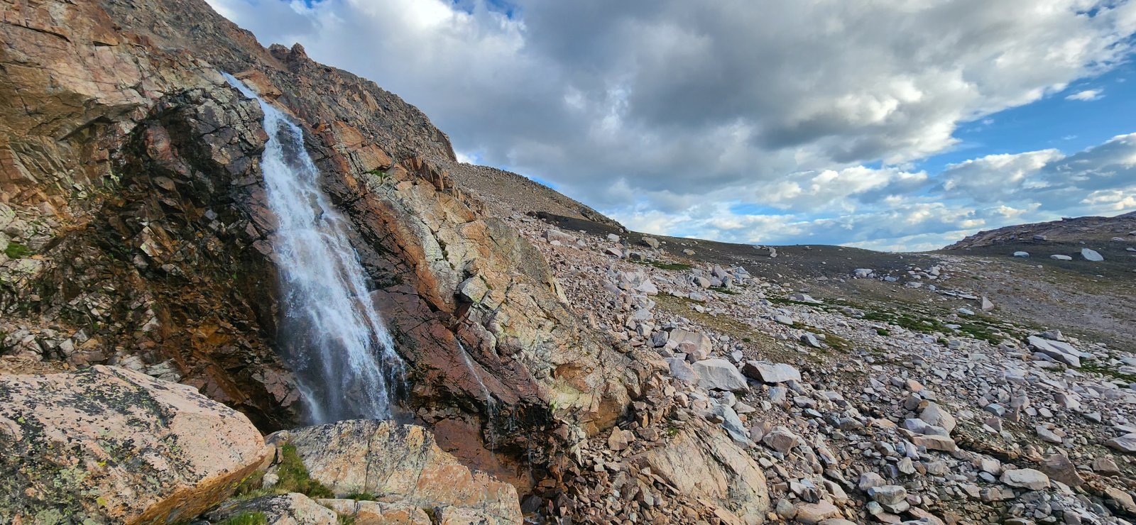 This waterfall involved a short Class 3 downclimb, but nothing crazy.