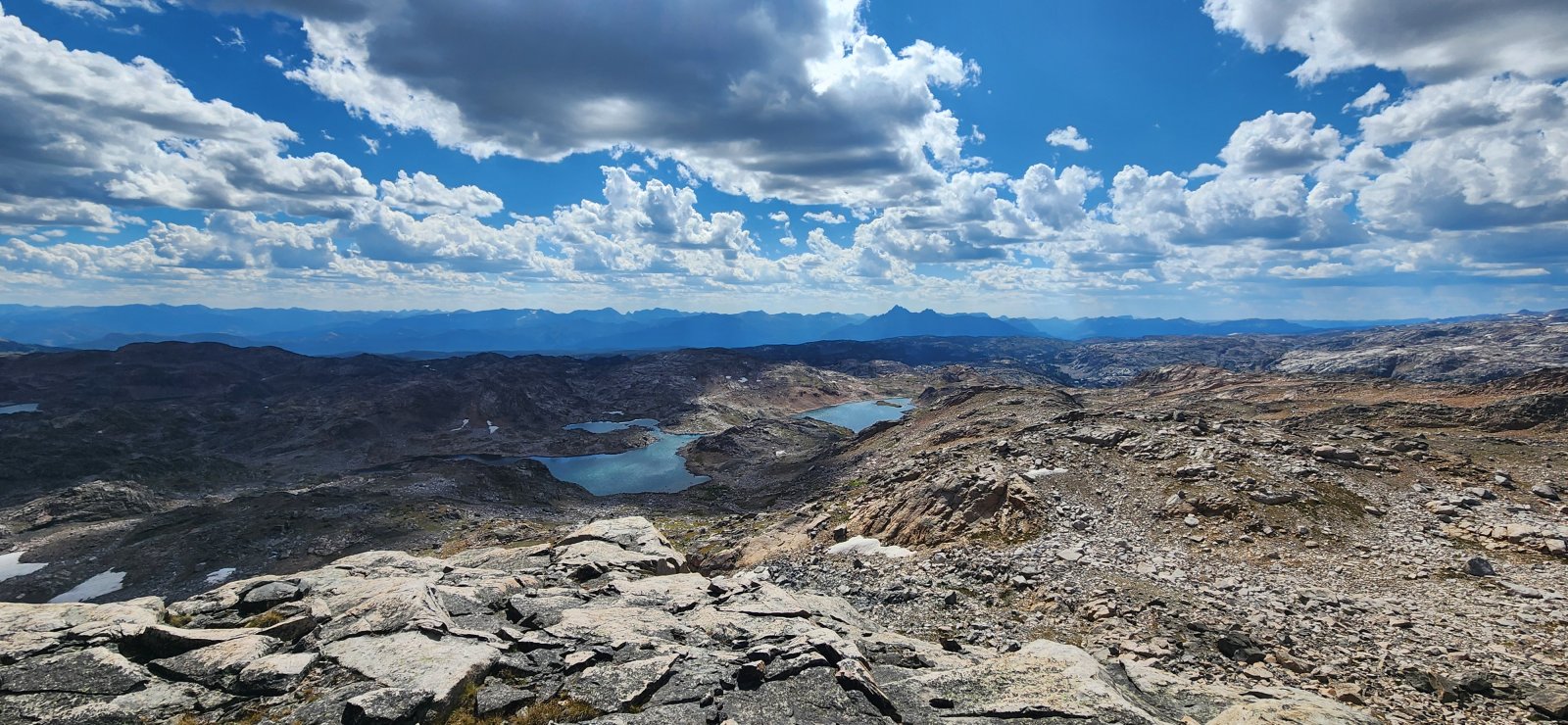 Donelson and Maryott Lakes from near High Pass.