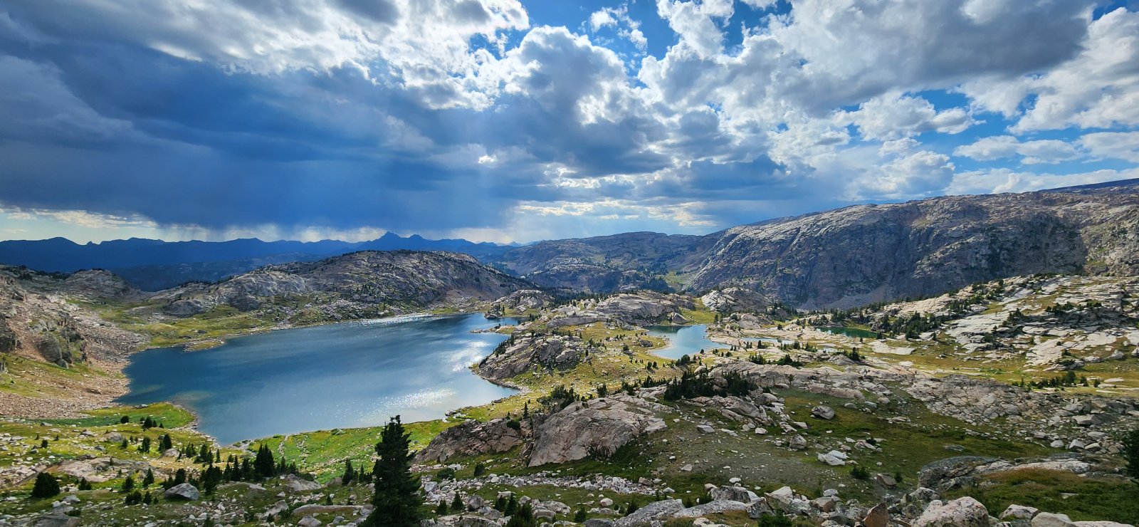 Better look at Crystal Lake - and another look at Pleiades Lakes.