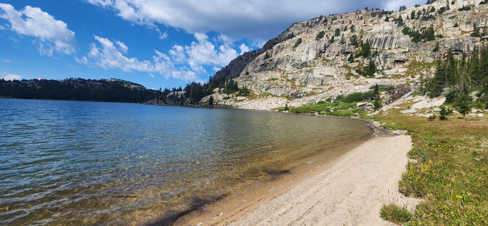 Nice sandy beach on the north side of Summerville Lake.