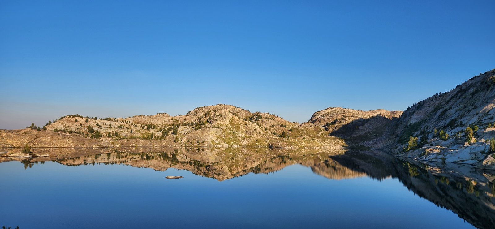 Pretty great reflections on Lake of the Winds in the morning.