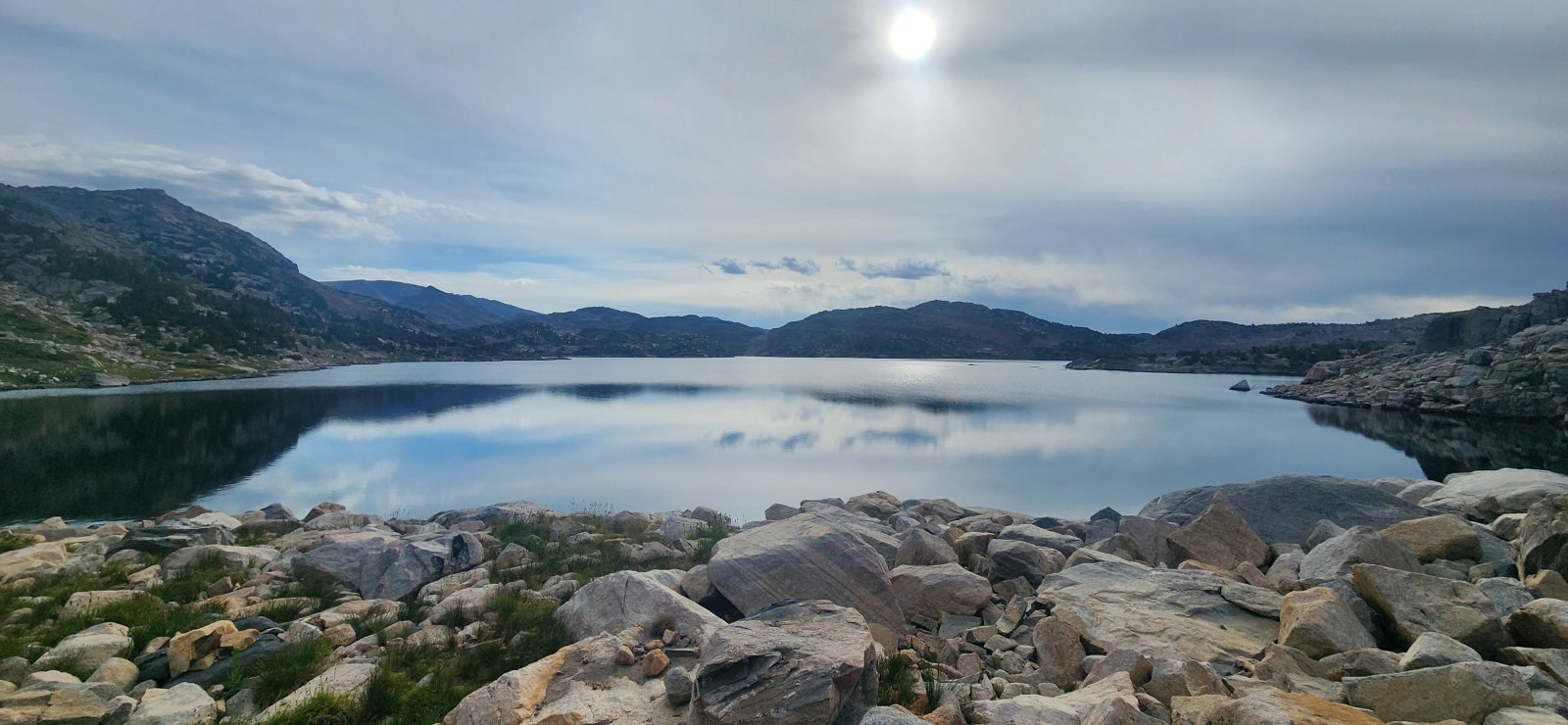 Calm day at Lower Aero Lake.