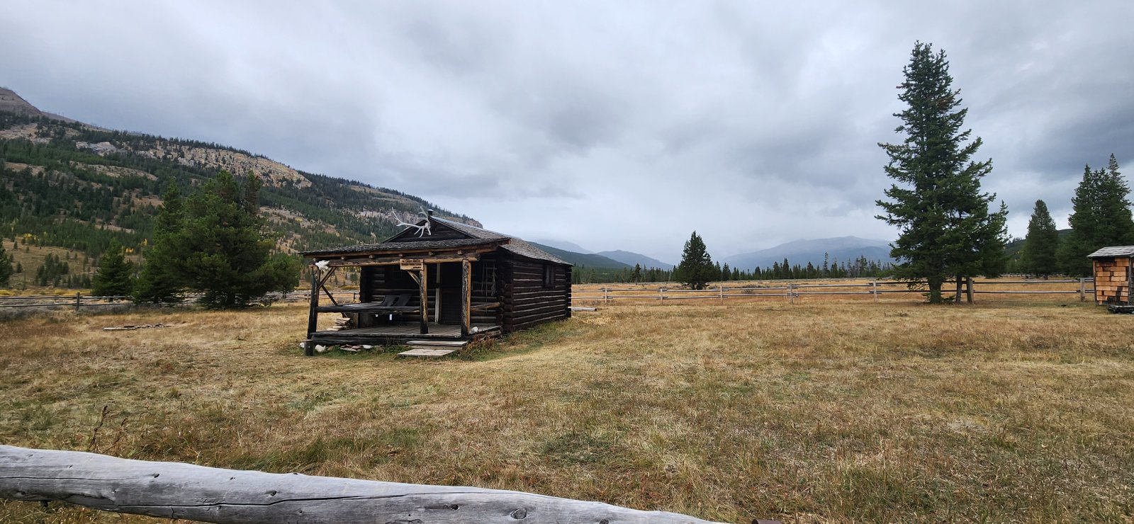 Forest Service cabin.