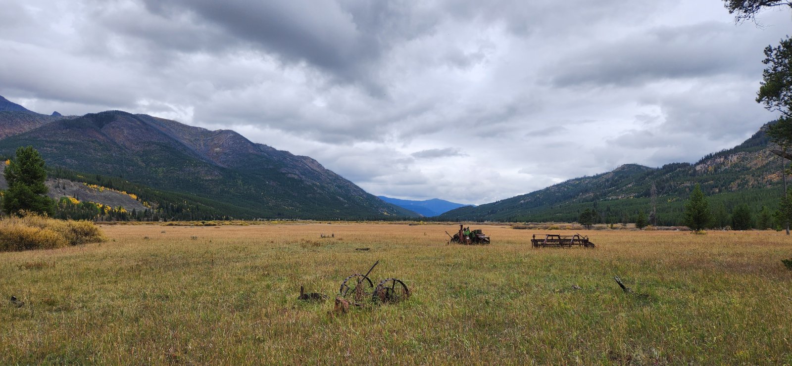 A fair bit of 'historical trash' in Frenchy's Meadow.